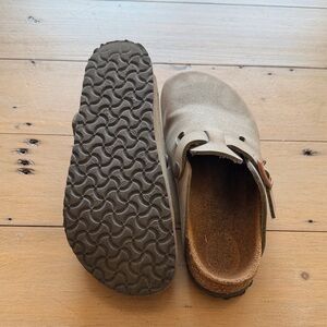 Birkenstock Kids Taupe Slip-On Clog with Buckle